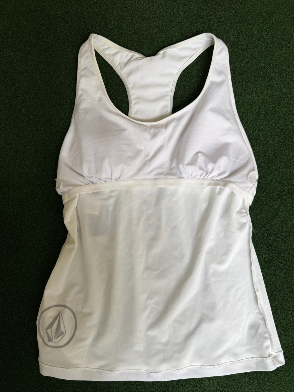 Volcom White Racerback Logo Tank - Picture 6 of 8